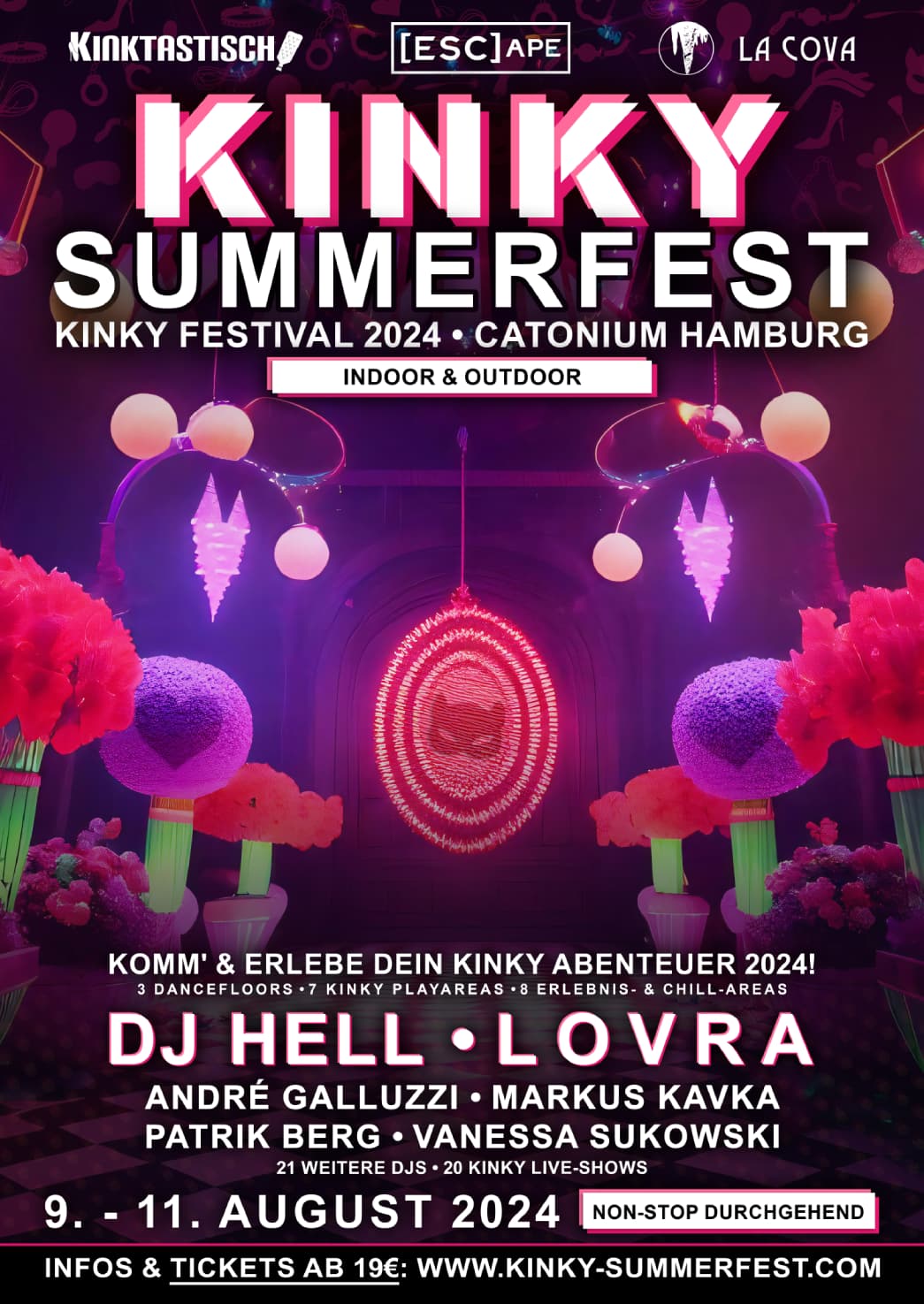 KINKY SUMMERFEST 2024 with DJ Hell, Lovra and many more